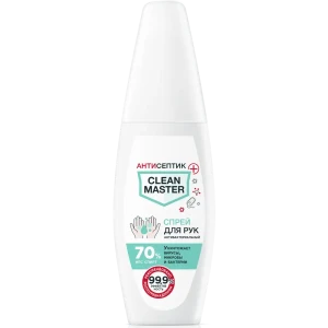 Антибактериальный спрей для рук Clean Master на основе изопропилового спирта 70% 100 мл 82635161 STLM-2186876
