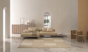 Секционный кожаный диван