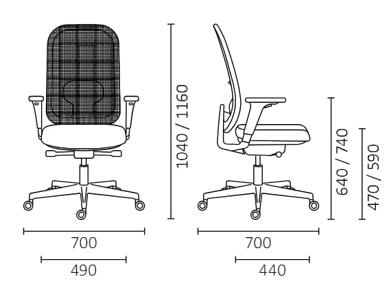 Ткань поворотный операционный офисный стул с колесами Leyform RUSH ARCH-00145653 - Вид №6