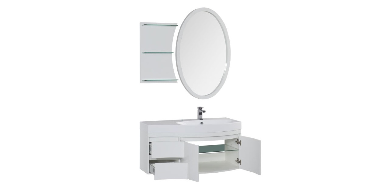 Комплект мебели Aquanet Опера 115 R белый (2 дверцы 2 ящика) 00169418 - Вид №2