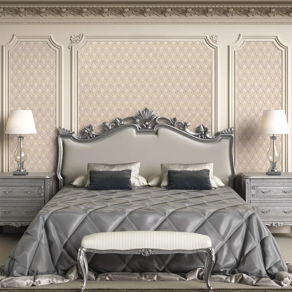 Обои флизелиновые Ovk Desing Баккара бежевые 1.06 м 10181-02 82637403 STLM-2203638 OVK DESIGN - Вид №3