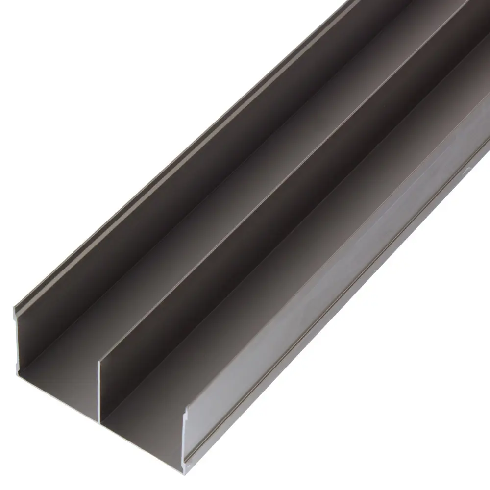 Комплект направляющих для дверей Spaceo 2062 мм алюминий цвет шампань STLM-2020634