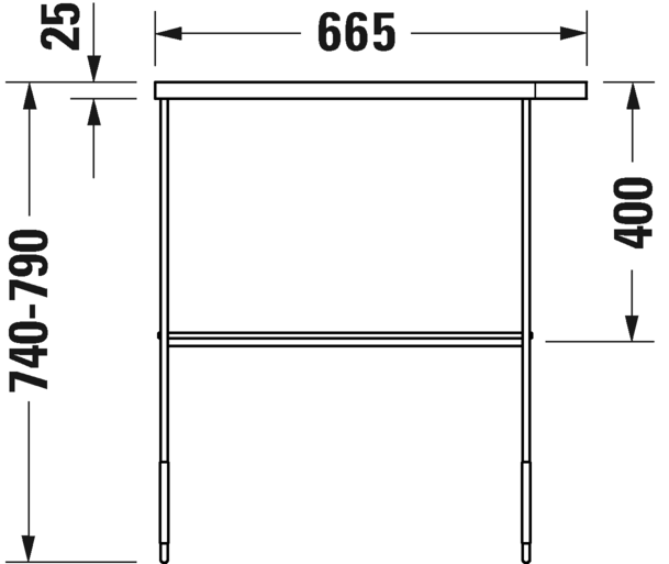 0031014600 DuraSquare Консоль металлическая напольная **
Черный матовый Black Matt Duravit - Вид №4