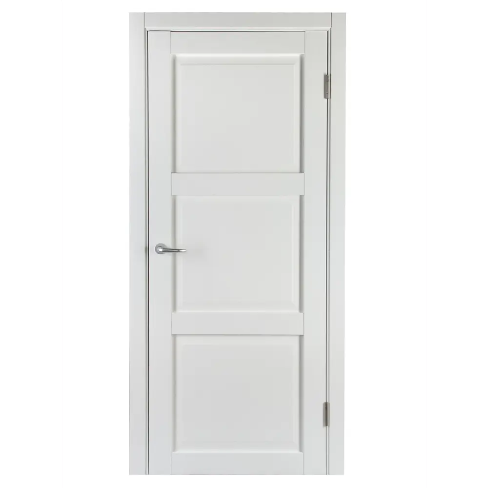 Комплект двери Адажио глухая 80x200 см Hardflex белый с добором 100 мм МАРИО РИОЛИ STLM-2169869