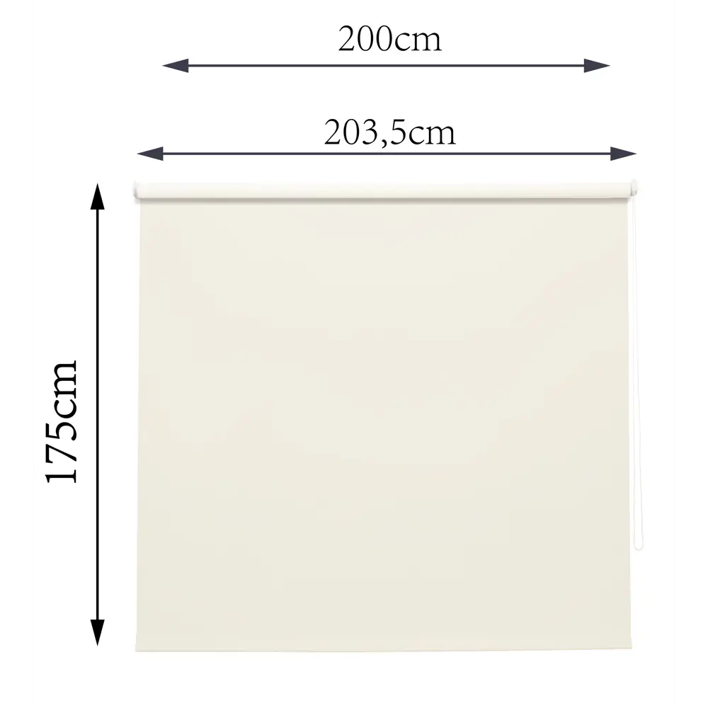Штора рулонная блэкаут Inspire Santos 200x175 см экрю Cream 5 82688270 STLM-2023651 - Вид №7