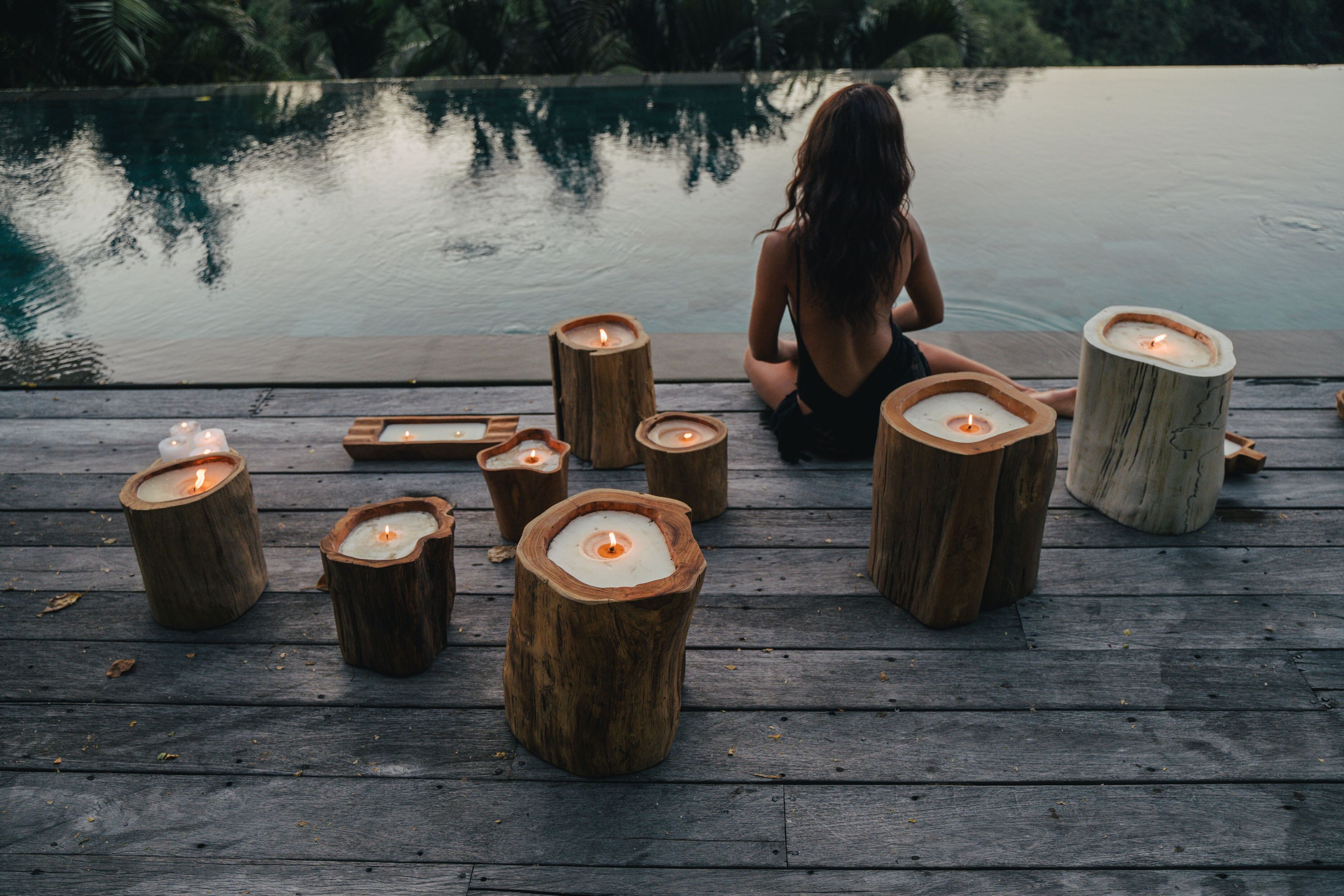 Свеча из тикового дерева cbdesign Аксессуары ARCH-00148933 - Вид №1