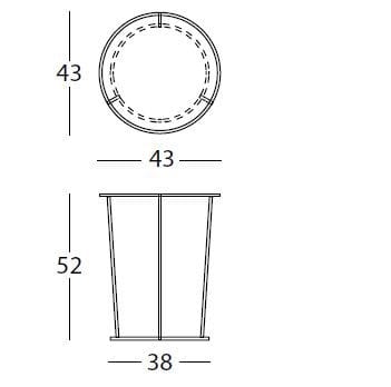 Стальной круглый журнальный столик с подносом MEMEDESIGN COSTANCE ARCH-00028397 - Вид №22