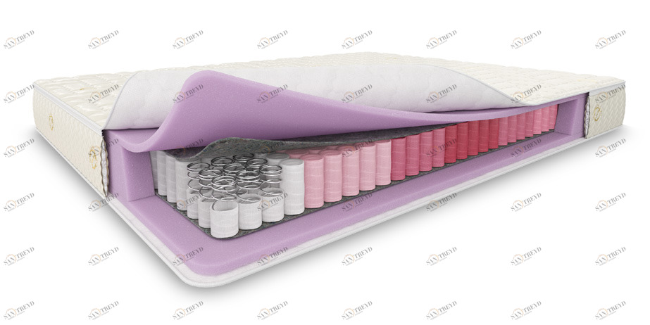 Матрас с независимым пружинным блоком 90x190 Maybe 3 BELABEDDING  129325 Белый 