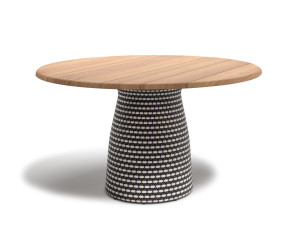 Круглый стол для сада из тикового дерева