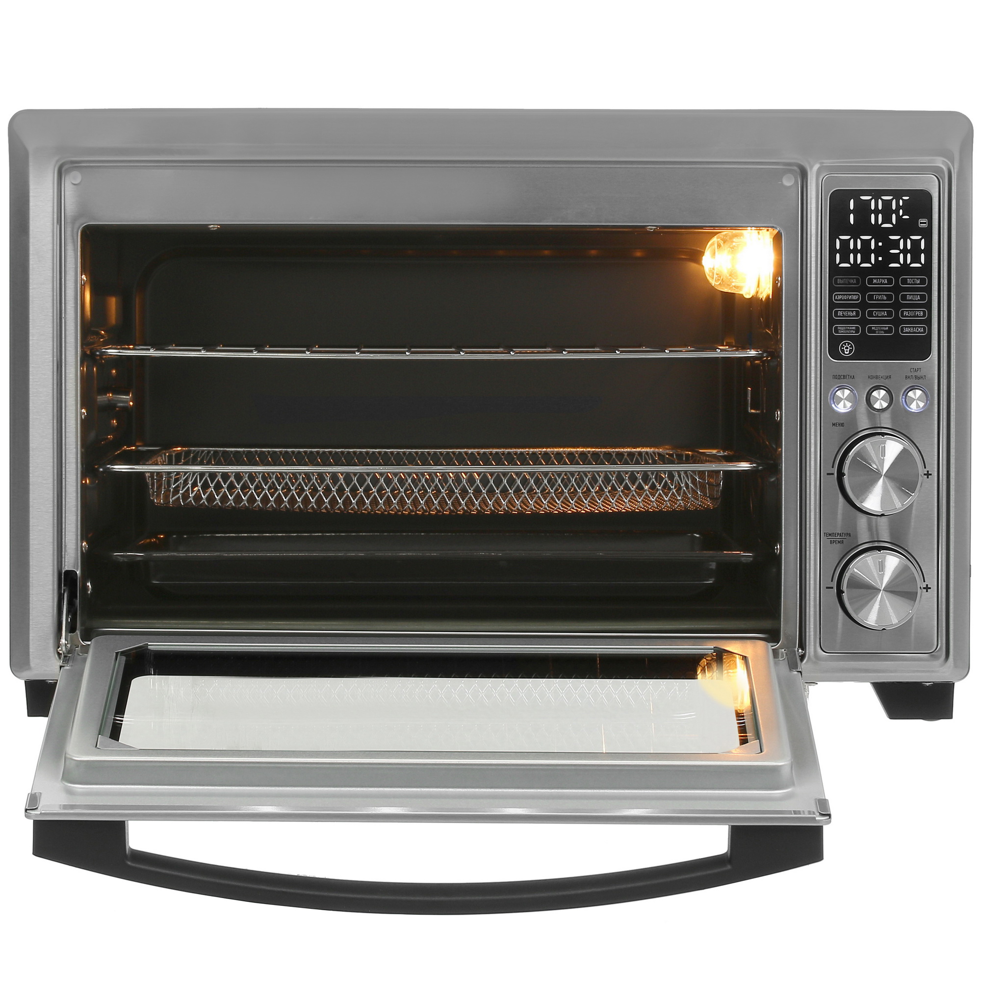 5420709 Мини-печь DEXP VN-D3000 SS серебристый STDN-0147829 - Вид №5