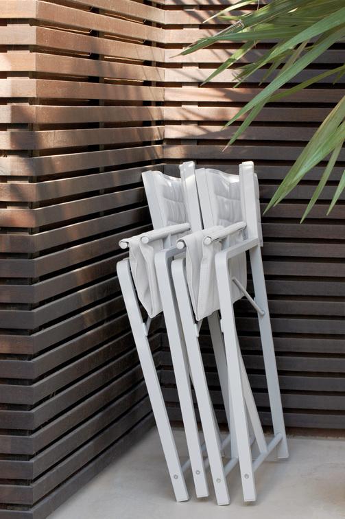 Стул белый текстиль белый Manutti Cross MNST120 - Вид №8