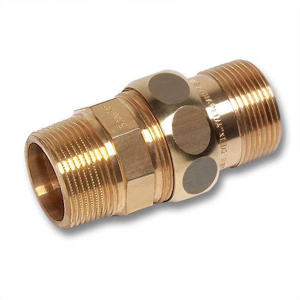 22241R SANHA 224 компресионное соединение, сгон Об-Об, латунь 1 мм  - Вид №1