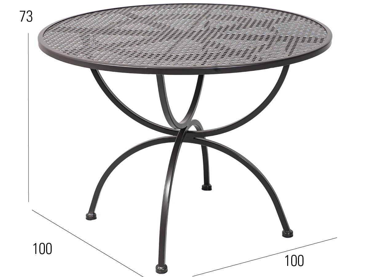 65.00.0118 Стол Romeo Marone Antique ∅ 100см Mbm - Вид №1