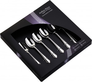 10590015 Arthur Price Набор чайных ложек Arthur Price "Дюбарри", 6шт, п/к Сталь нержавеющая