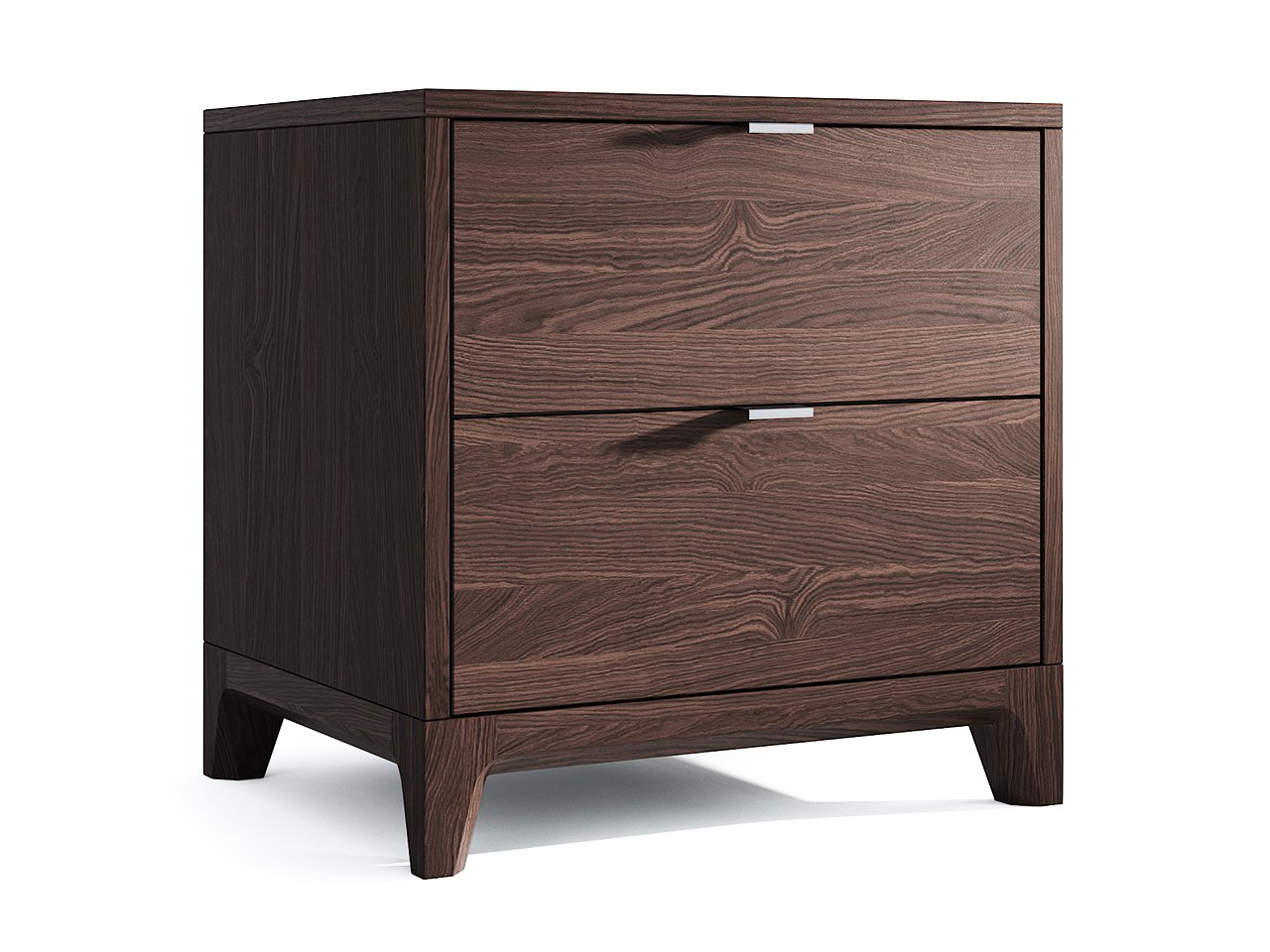 Маленькая прикроватная тумбочка коричневая Case THE IDEA  210311 Коричневый  - Вид №1