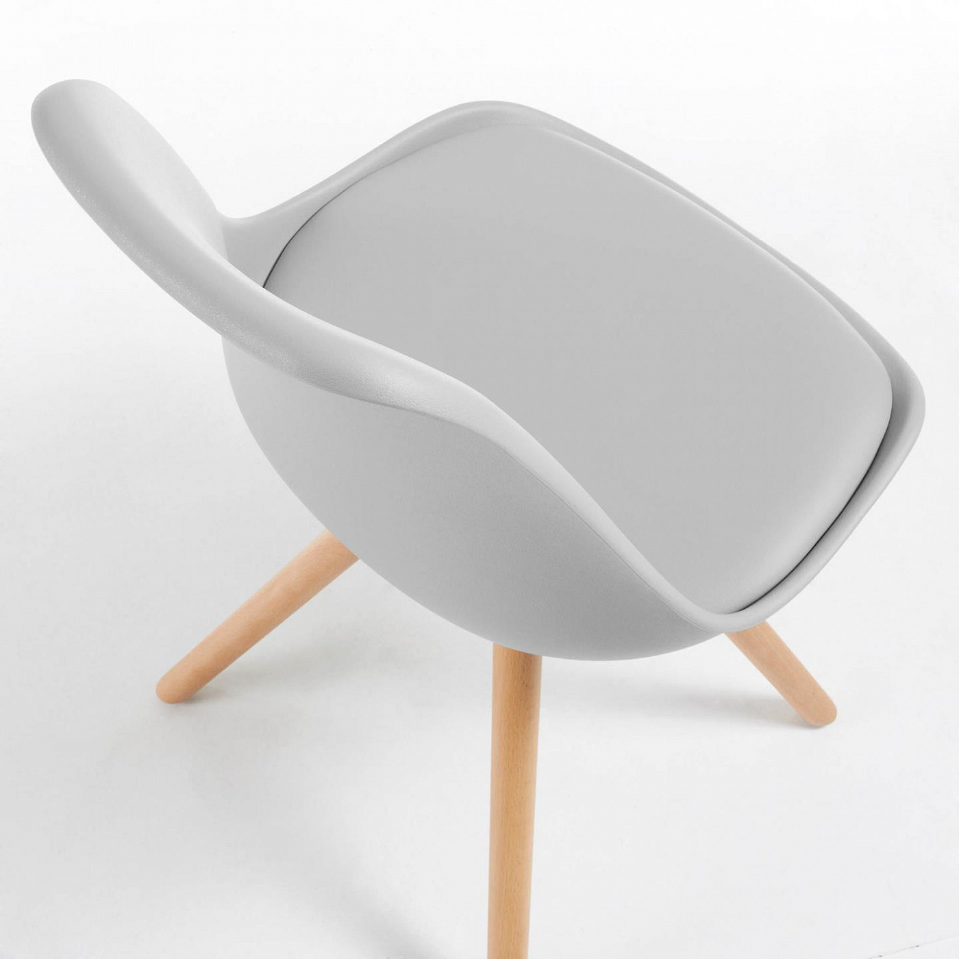 108068 Комплект стульев серый пластик (4 шт) La Forma Lars - Вид №1