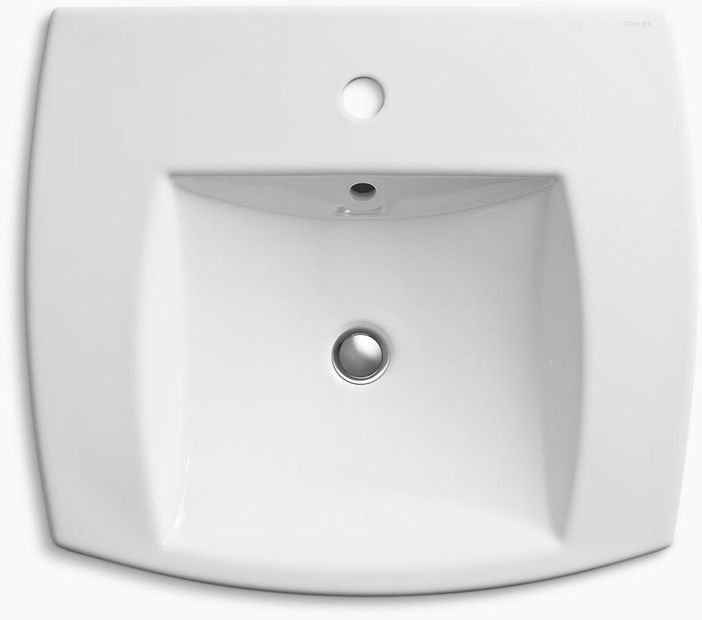 K-2381-1-0 Накладная раковина на столешницу  прямоугольная Kohler  - Вид №2