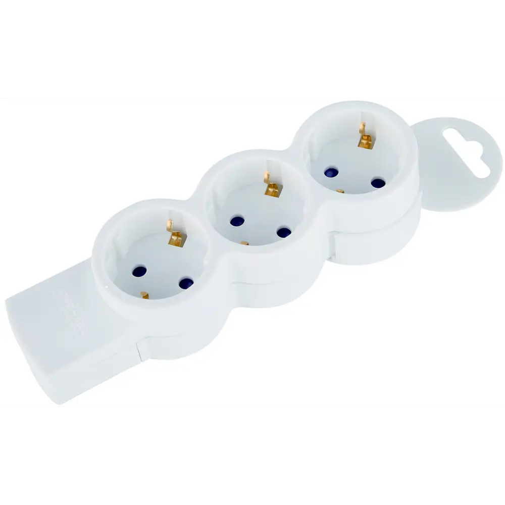 Колодка-удлинитель DUWI с защитными шторками, 3 розетки с заземлением 84722200 STLM-1103760 - Вид №2