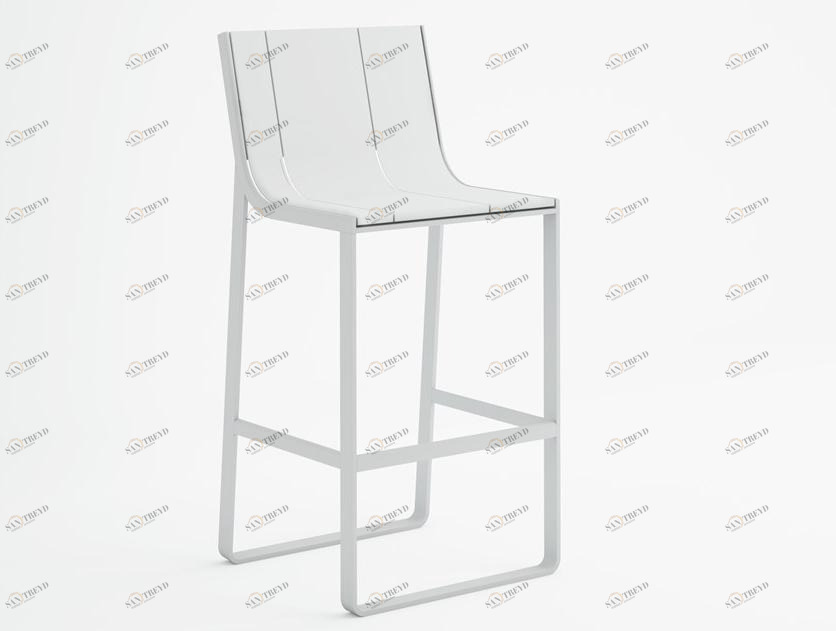 GANDIABLASCO Высокий табурет из термо-лакированного алюминия с салазками Flat sun-id-1490158