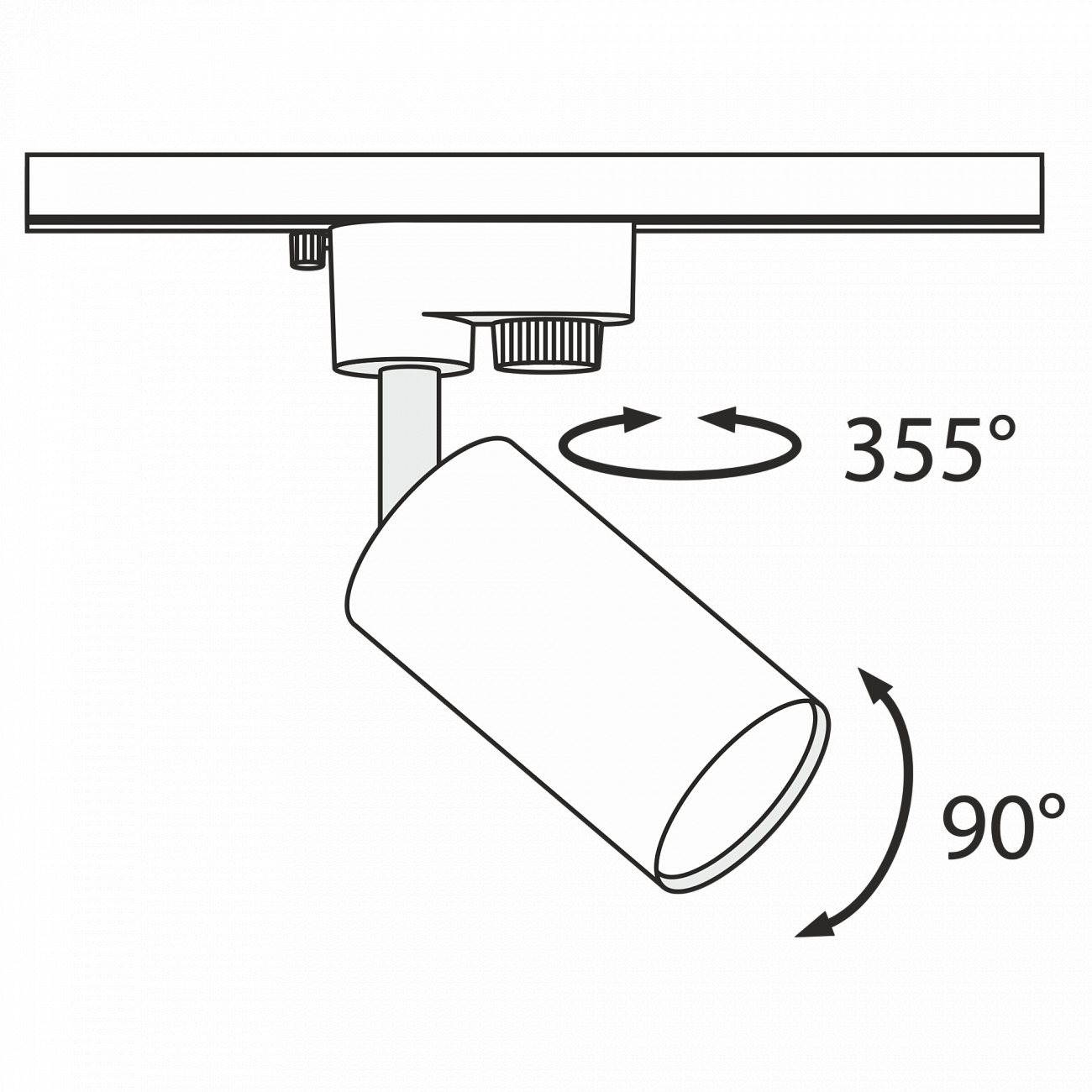 Трековый светильник черный TR002 TECHNICAL SINGLE PHASE TRACK SYSTEM 00-3956189 Черный  - Вид №3