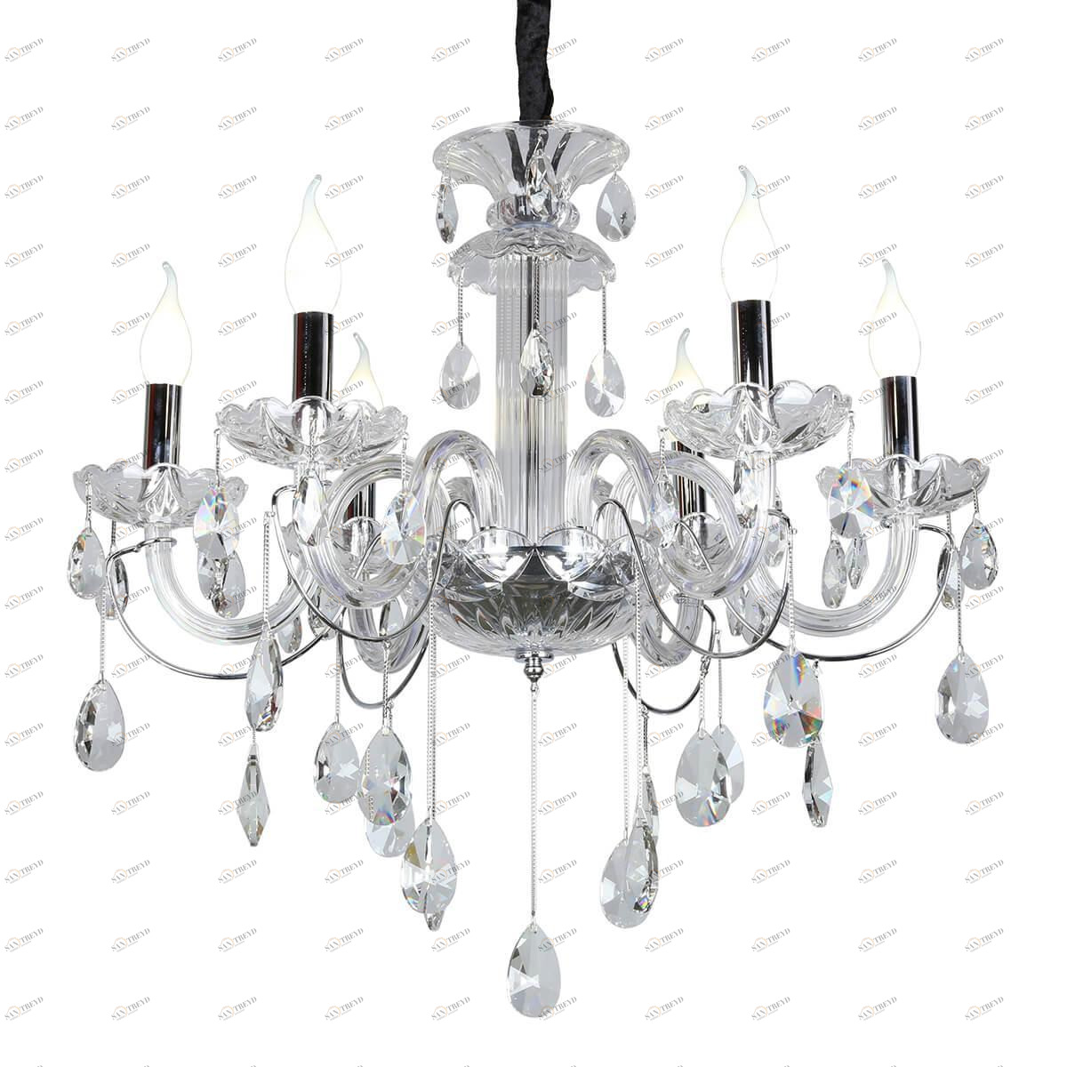 Подвесная люстра Omnilux Valledoria OML-70203-06 OMNILUX ДИЗАЙНЕРСКИЕ, VALLEDORIA 187103 Хром 