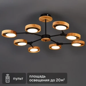 Arte Lamp Signora — современная светодиодная люстра с пультом управления 89374427