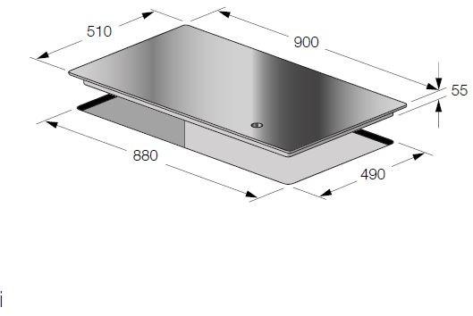 Fulgor Milano Газовая индукционная плита из стеклокерамики sun-id-1400639 - Вид №1