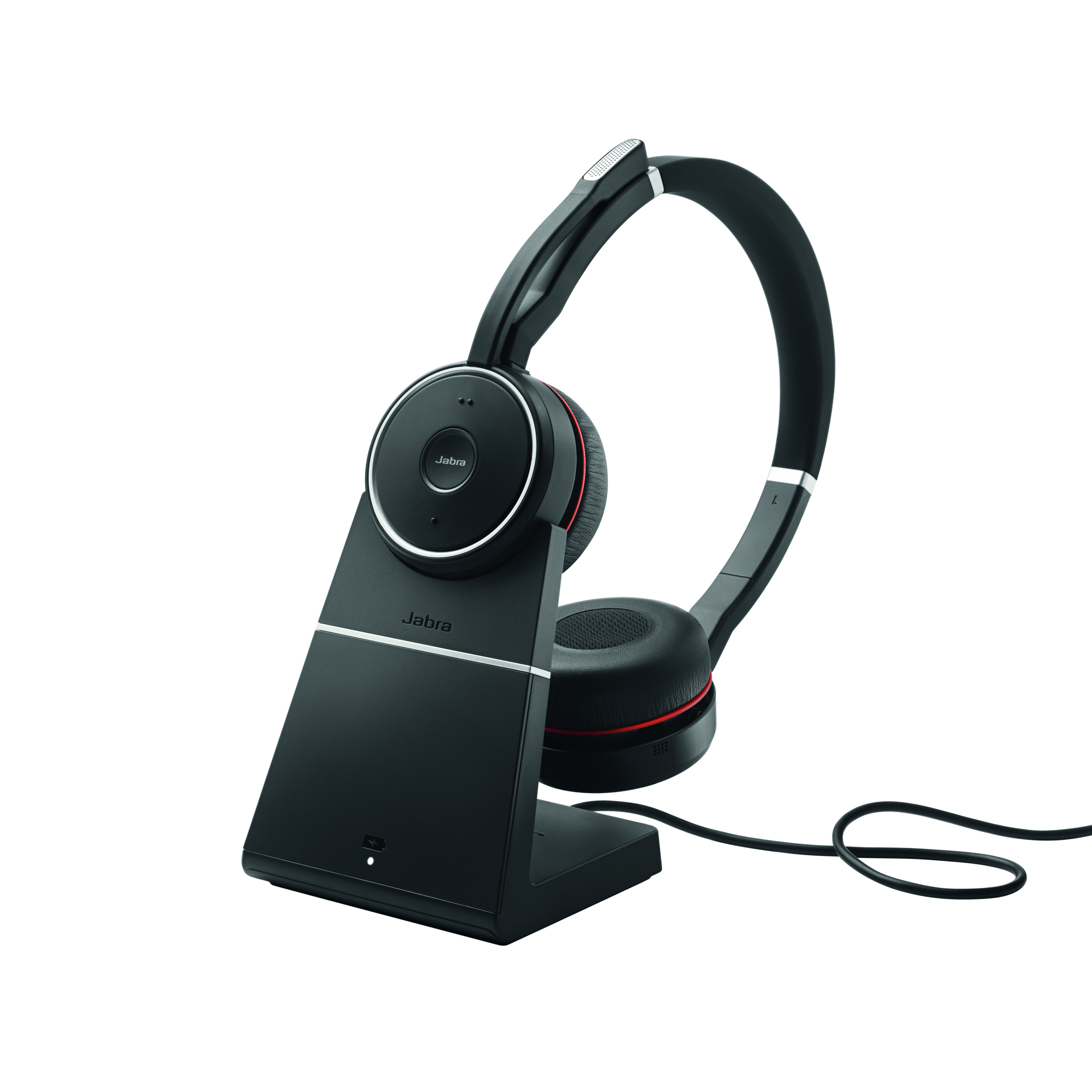 7599-832-199 evolve 75 stereo ms, charging stand & link 370 Jabra Santreyd  - Вид №7