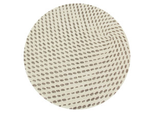 Круглый шерстяной ковер ручной работы