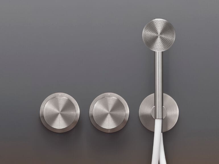 Термостатический смеситель для ванны / душа с 3 отверстиями из нержавеющей стали с ручным душем CEADESIGN GIOTTO ARCH-00094124 - Вид №1