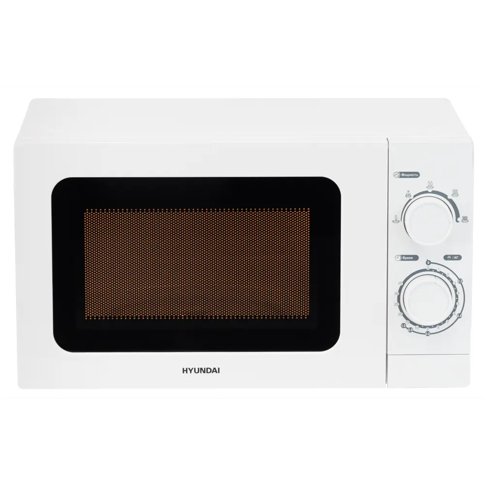 Микроволновая печь Hyundai HYM-M2064 20 л 44x25.9x32.8 механическое цвет белый 89351201 STLM-2200932 Santreyd 