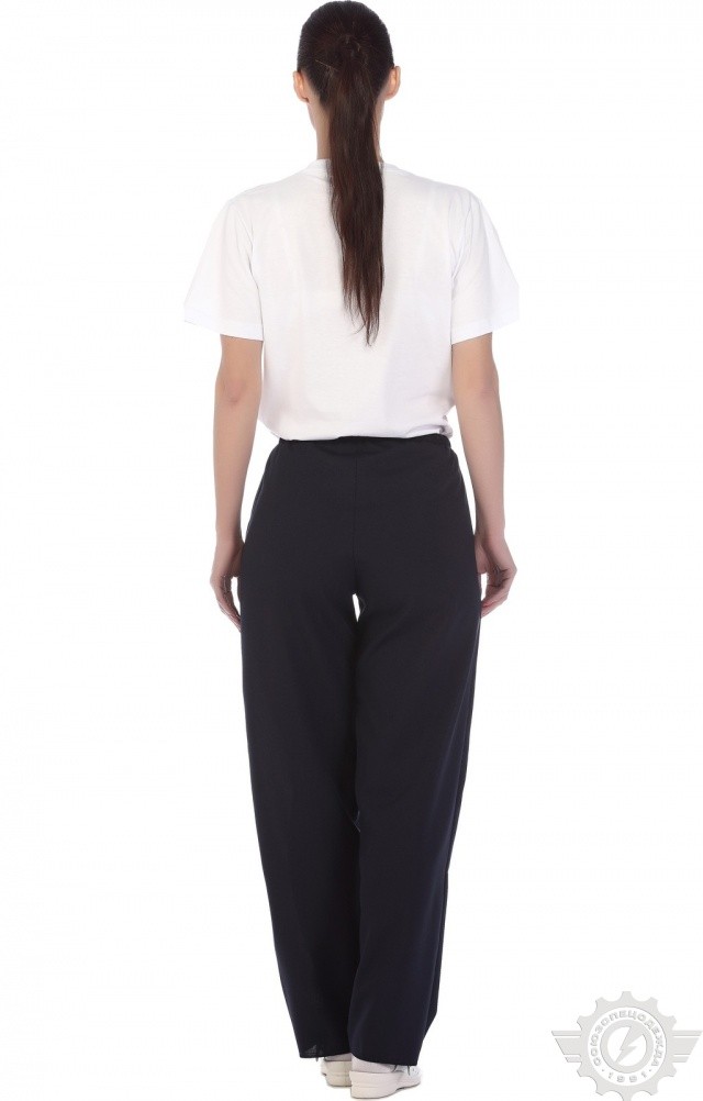 66073 Брюки ткань "Габардин" темно-синие  Медицинская одежда  размер 60-62 Спецодежда  - Вид №3