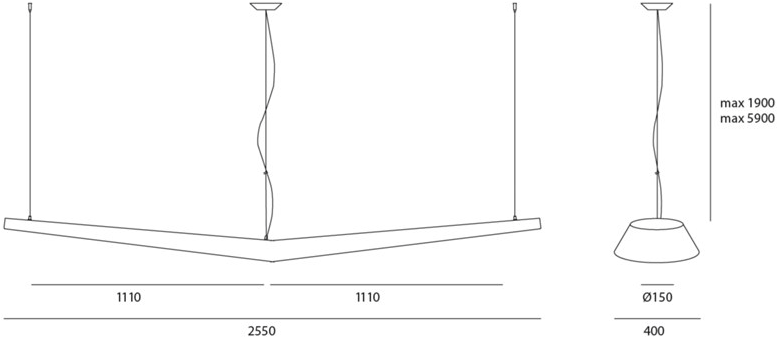 Artemide Люминесцентная подвесная лампа из полипропилена Mouette sun-id-1422784 - Вид №3