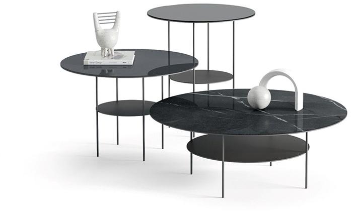 TUMIDEI Низкий круглый стеклянный журнальный столик sun-id-1378346 - Вид №1