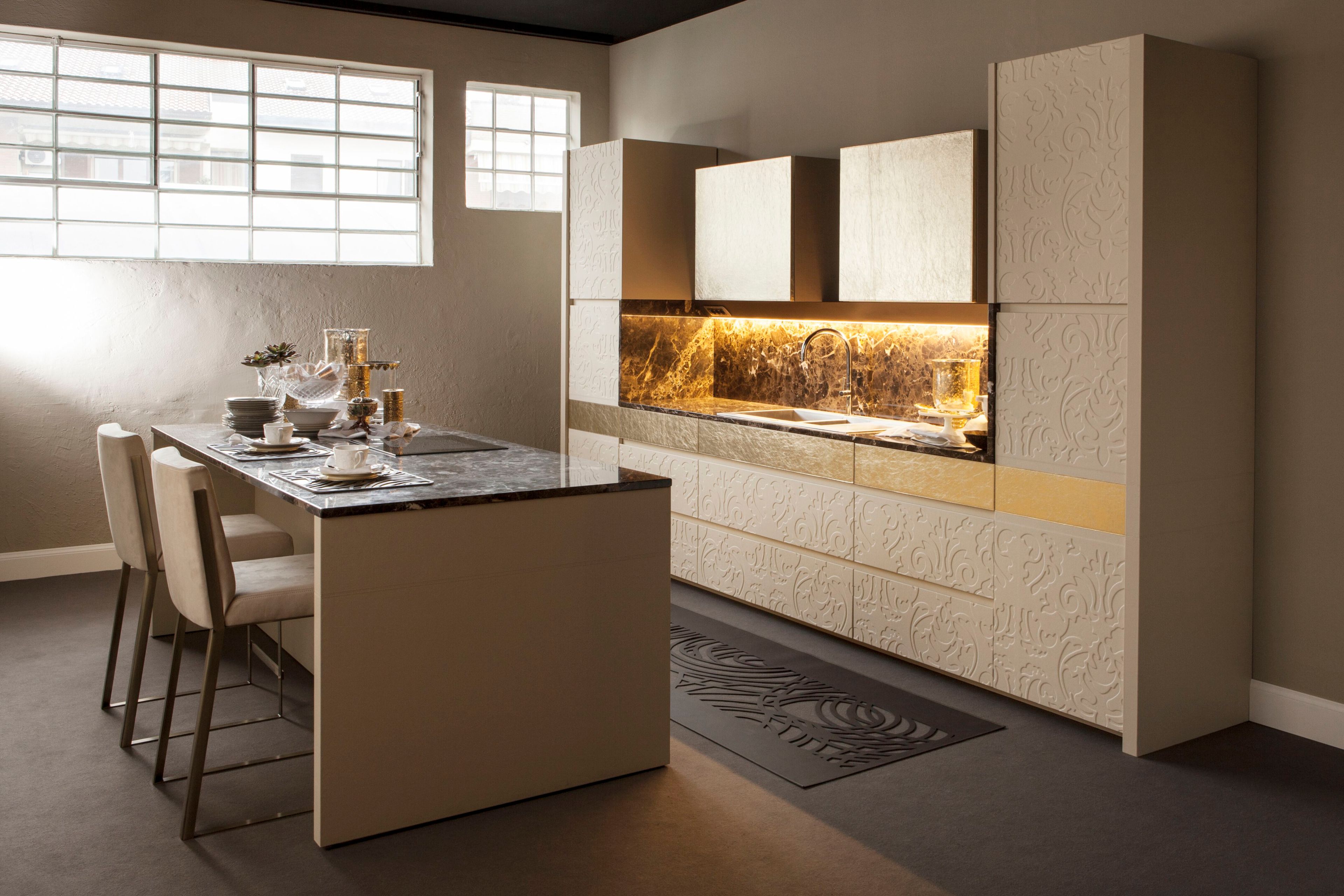 Высокий кожаный стул со спинкой Casa Covre Palio ARCH-00081884 - Вид №1