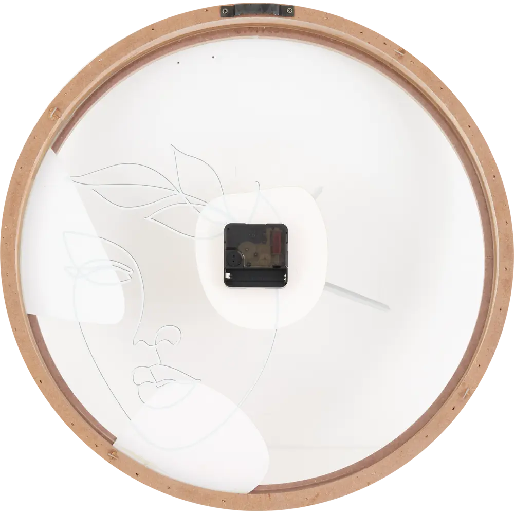 Часы настенные Dream River Девушка круглые МДФ цвет коричнево-белый ø45 см STLM-2149216 - Вид №1