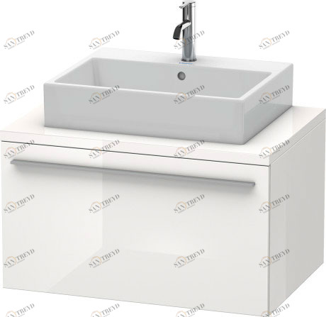 XL541202222 X-Large Тумбочка для консоли Белый глянцевый декор Duravit