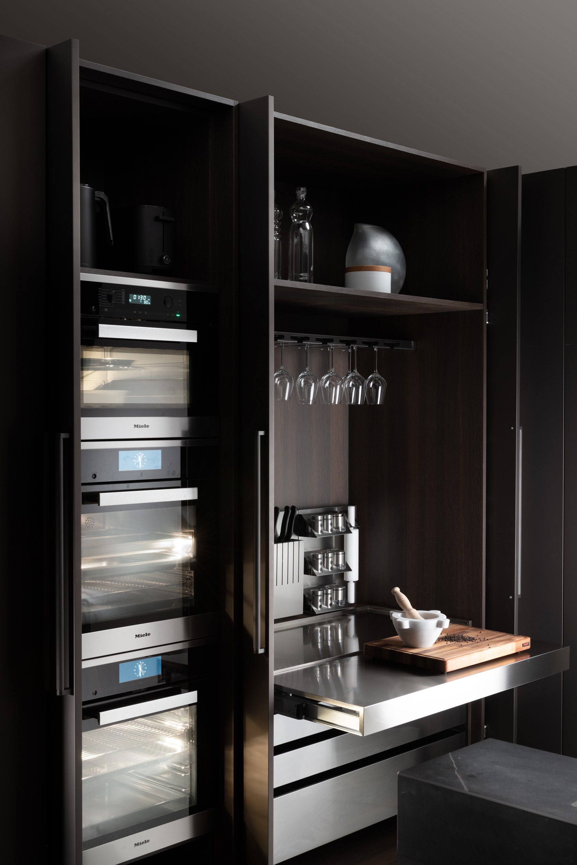 Встроенная кухня Dekton® с островом Floritelli Cucine ARCH-00067210 - Вид №12