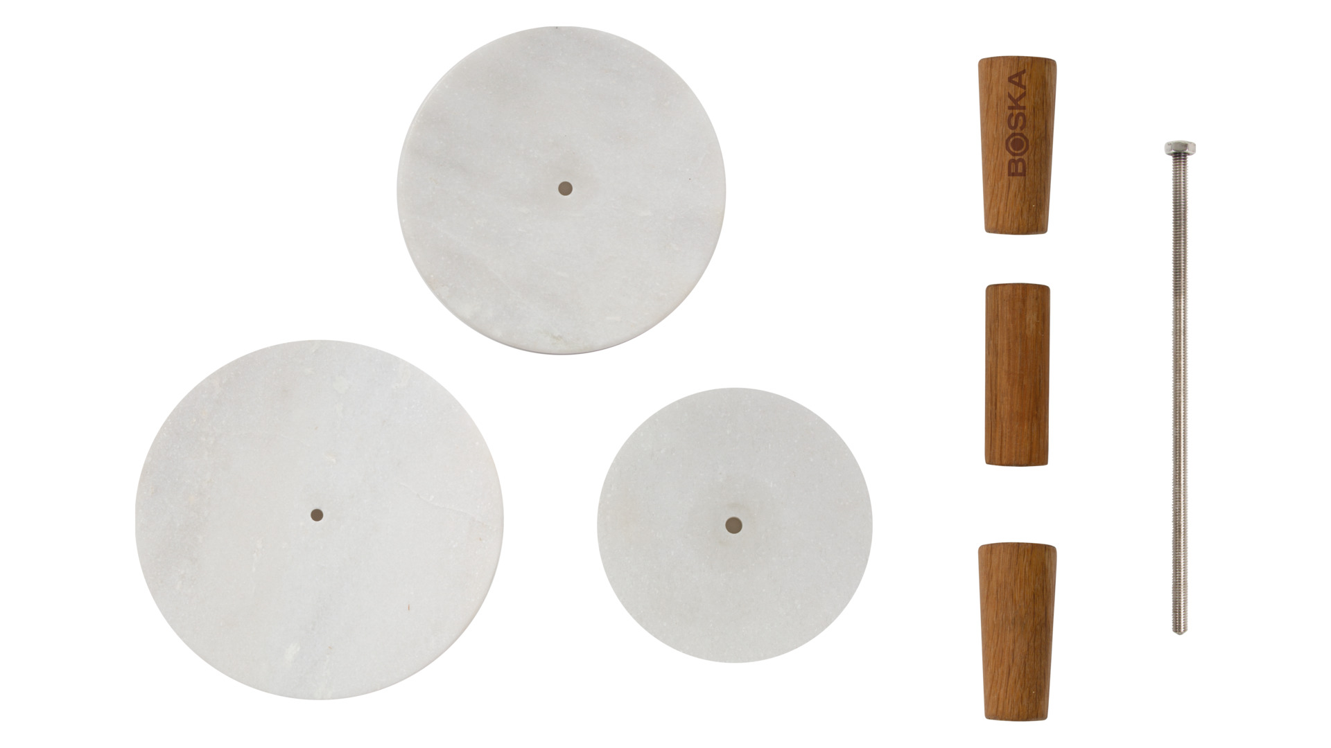 10640469 Boska Блюдо сервировочное трехъярусное Boska "Шоколад" 23см, мрамор Мрамор  - Вид №1