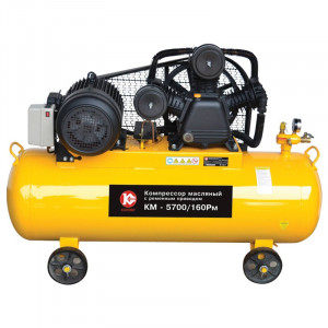 45990 Калибр Компрессор масляный ременной КМ-5700/160РМ 