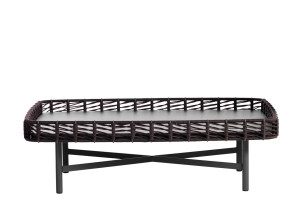 Прямоугольный садовый журнальный столик с верхней частью HPL