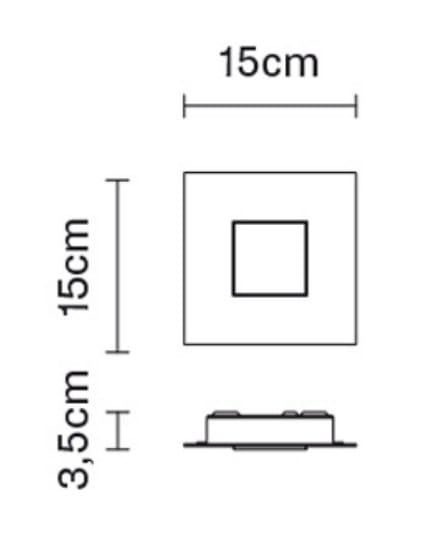 Алюминиевый светодиодный потолочный светильник Fabbian Квартал ARCH-00088310 - Вид №11