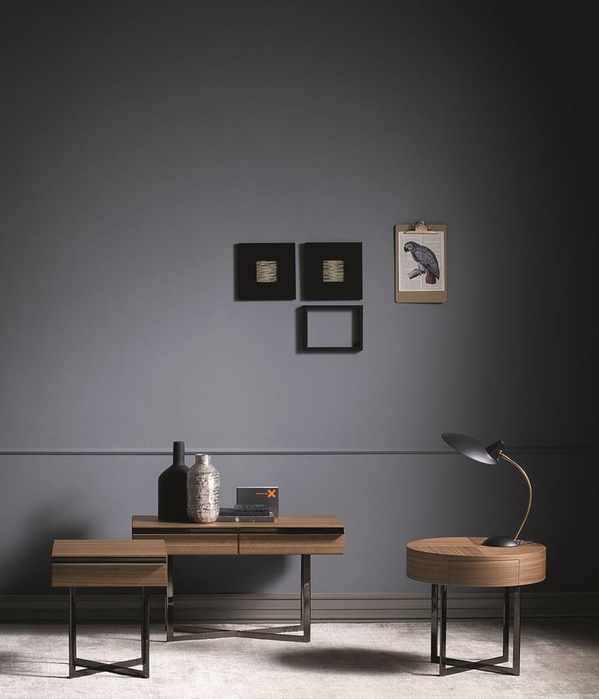 Bodema Квадратная прикроватная тумбочка из дерева в современном стиле с ящиками Profile Pfof000/pfof003 - Вид №2