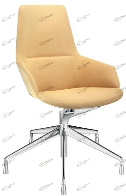 arper 5-спицевое вращающееся кожаное офисное кресло с подлокотниками Aston sun-id-1442716