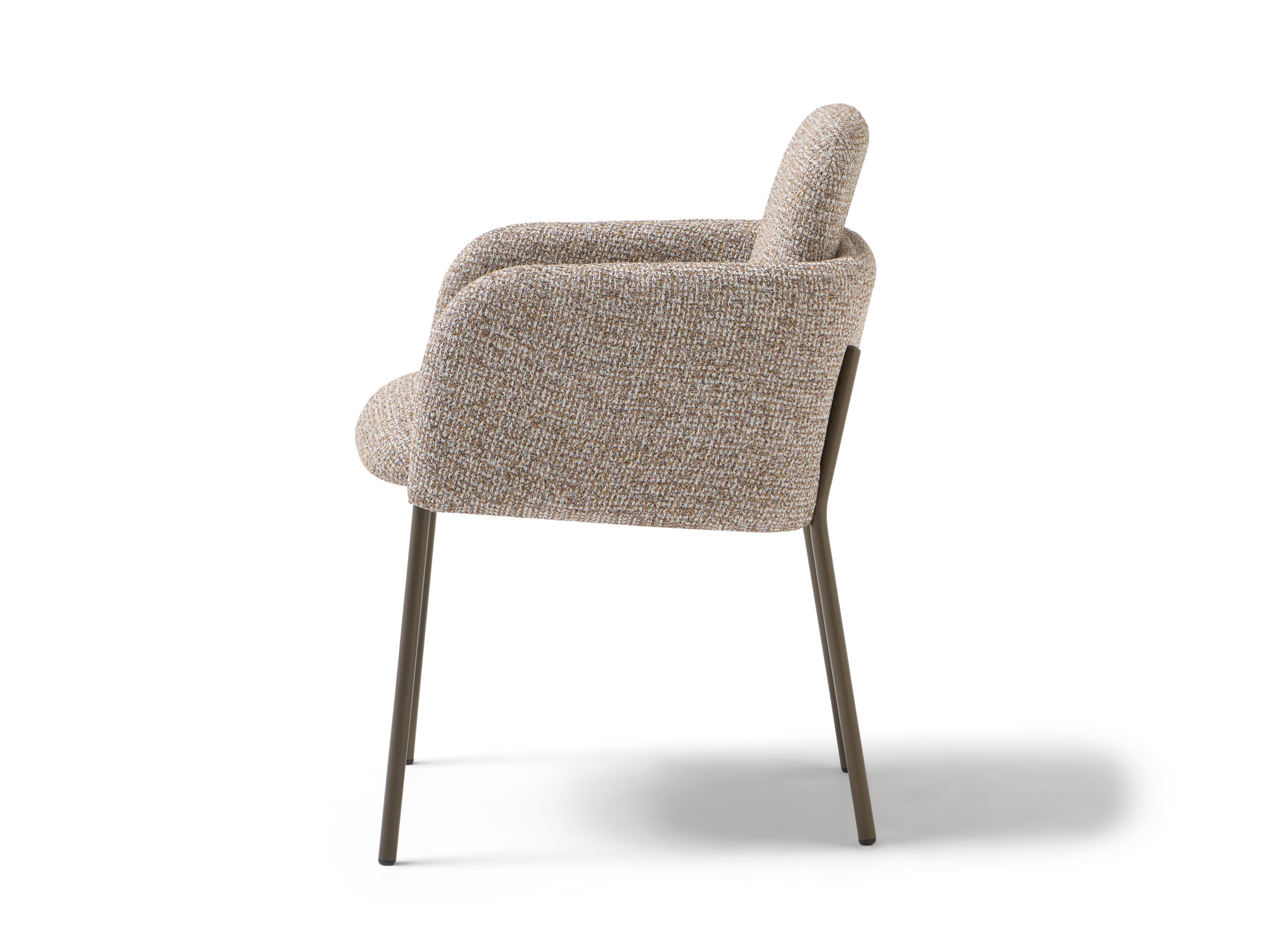 Тканевый стул с подлокотниками MOBLIBERICA Nai ARCH-00031375 - Вид №3