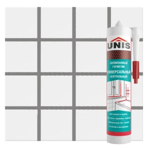 Герметик силиконовый Unis UN-80 антрацит 300 мл