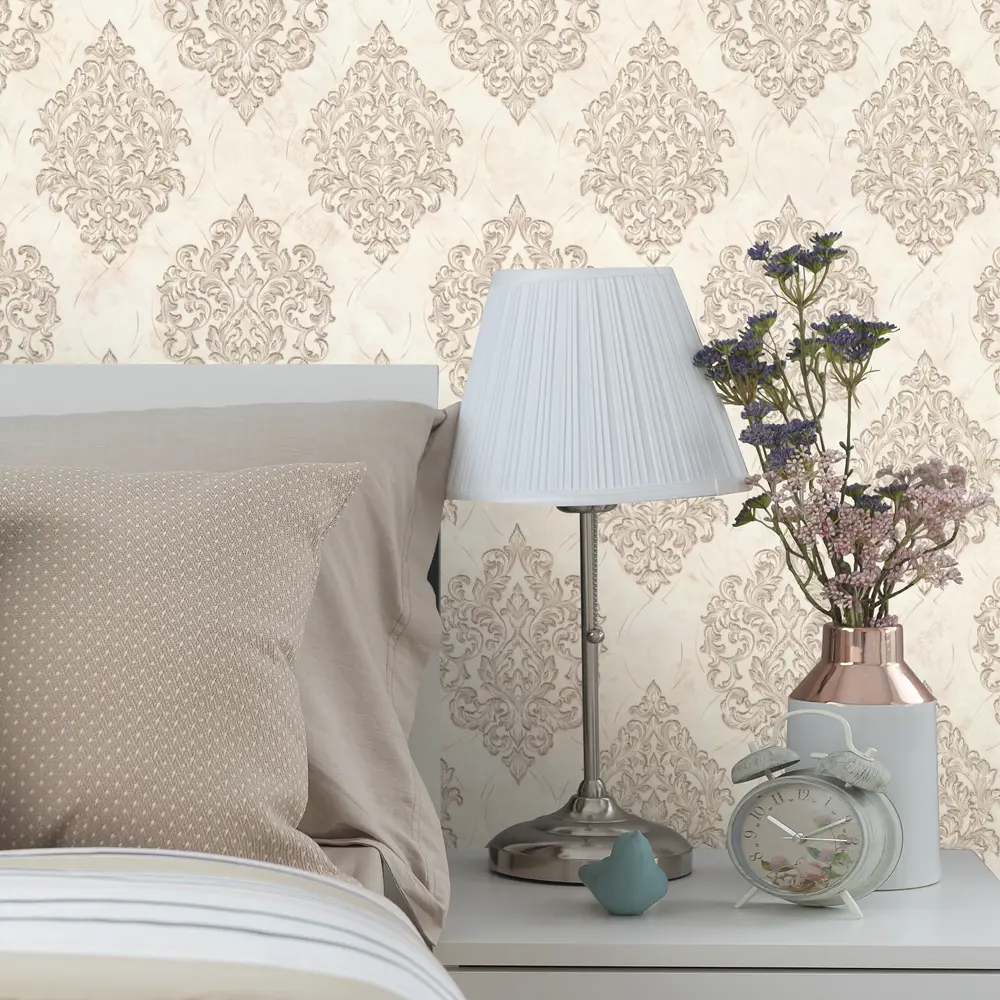 Обои флизелиновые Euro Decor Antique светло-бежевые 1.06 м 7140-16 83558676 STLM-2096735 - Вид №2