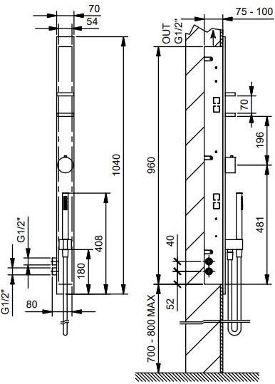 ABOUTWATER Смеситель для душа металлический Ak/25 sun-id-1493551 - Вид №2