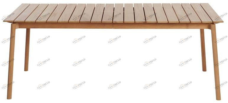 Potocco Прямоугольный садовый стол в ироко Dock 897/tr fix