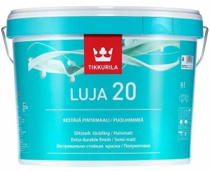 Краска Tikkurila Luja 20 / Тиккурила Луя 20 для влажных помещений полуматовая 2,7л